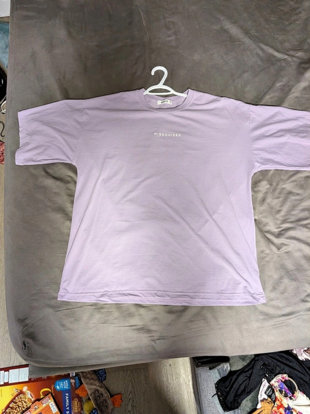 Missguided Purple Short Sleeve Tee